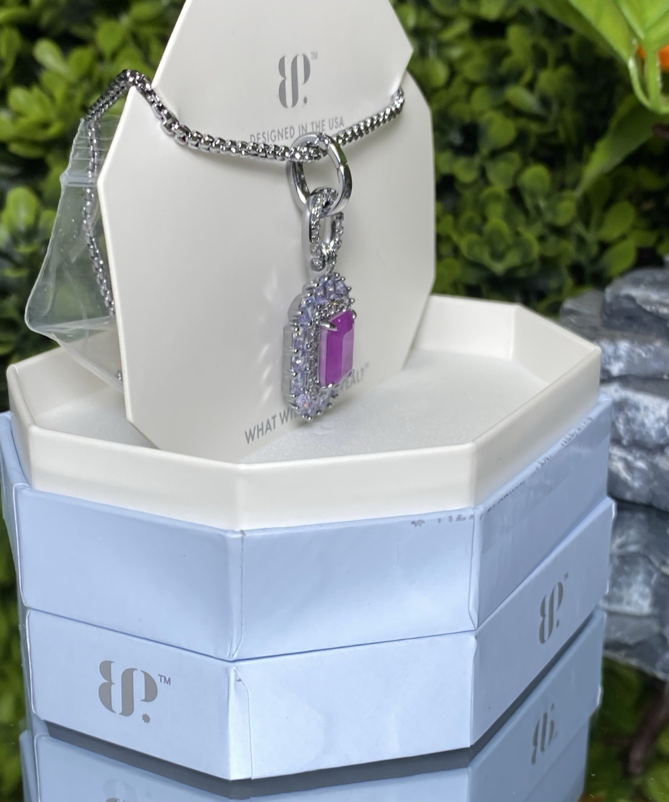 Bomb Party Necklace NK 73304 “Sparks In The Sky”💜Original Collection
