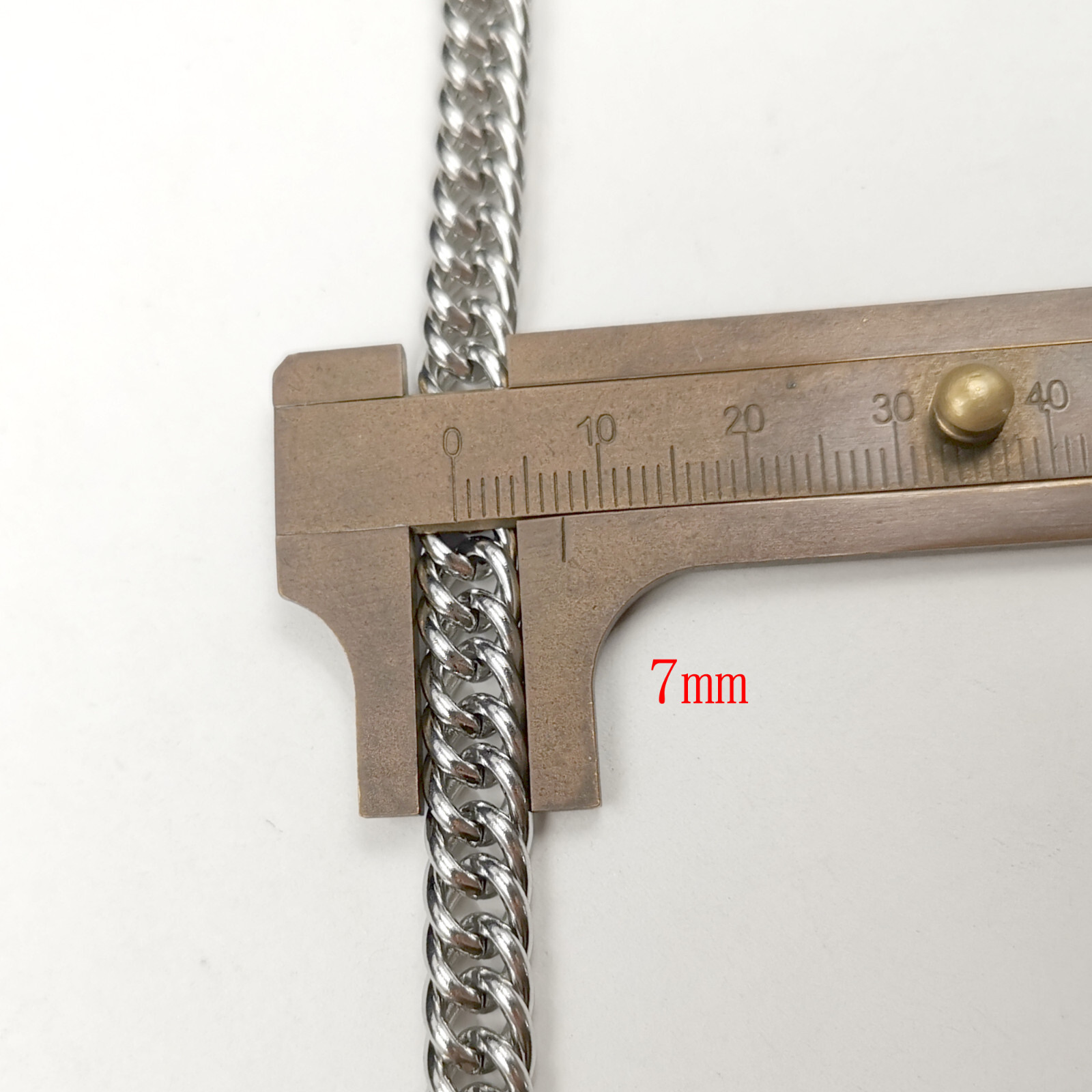 18-32inch Fashion Stainless Steel Necklace Double Curb Link Chain For Mens Gift