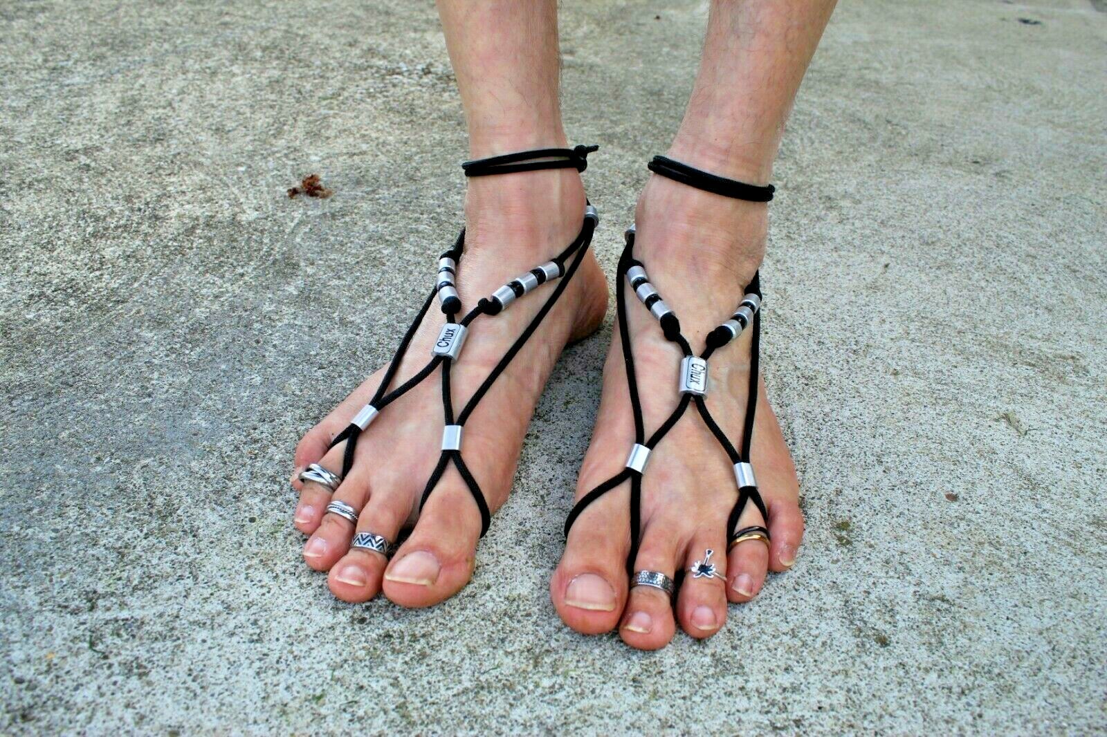 Chux Barefoot Sandals Men’s | Foot Jewelry | Soleless sandals | Beach wear