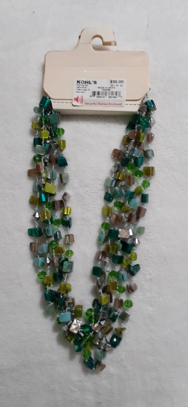 Sonoma Life + Style Multi-Color Shell Stone Look Necklace