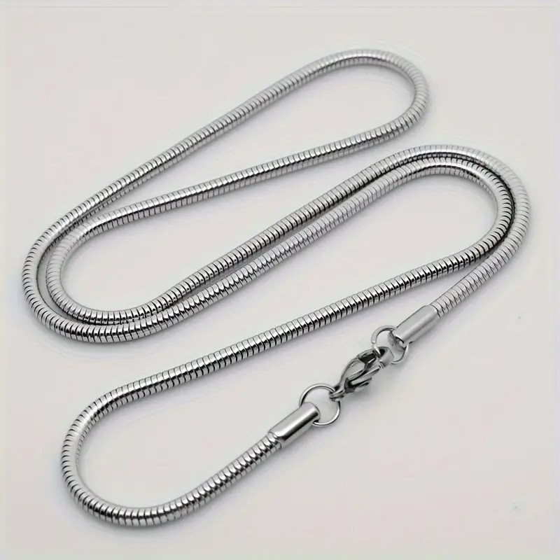 8Pcs Men’s Chain Necklace Set Stainless Steel Necklaces Hip Hop Jewelry Gift