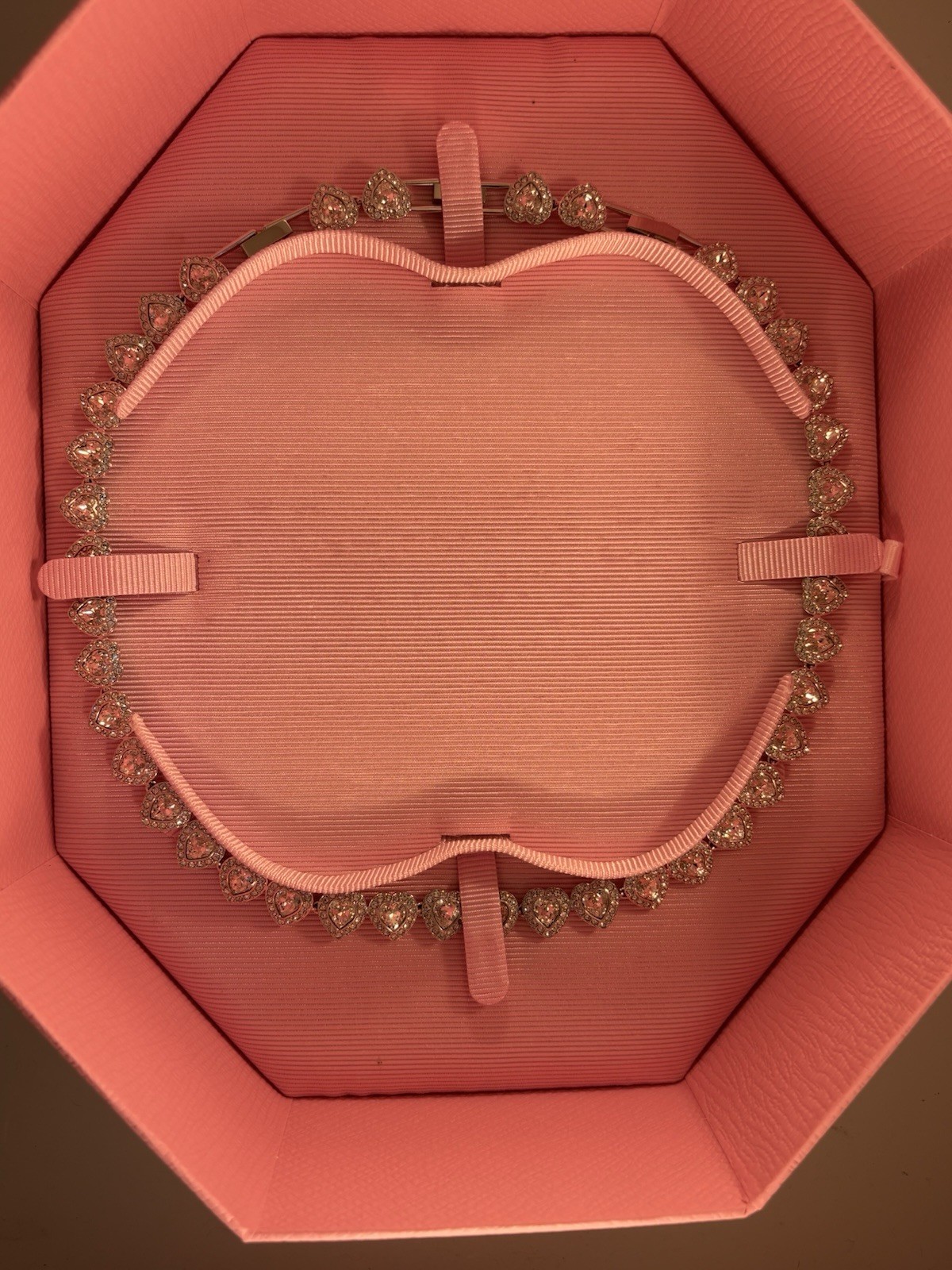 Swarovski Ariana Grande x Swarovski Tennis Necklace, Mixed Cuts, Heart