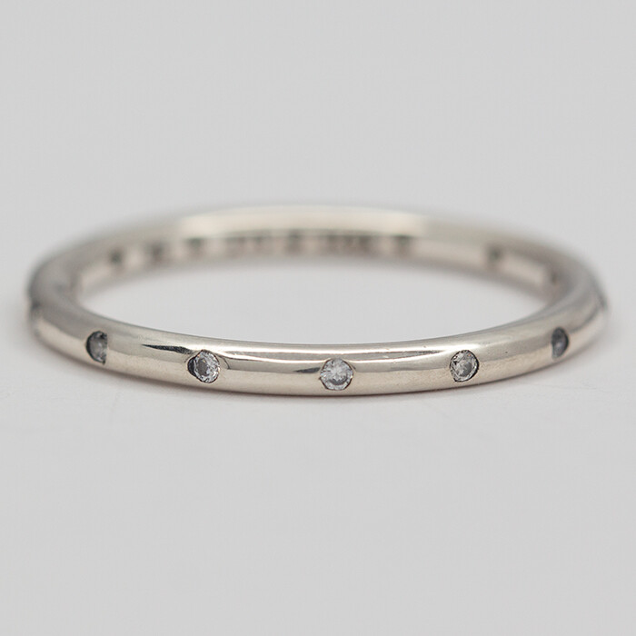 NEW AUTHENTIC PANDORA DROPLETS RING 190945CZ MULTIPLE SZ W SUEDE POUC