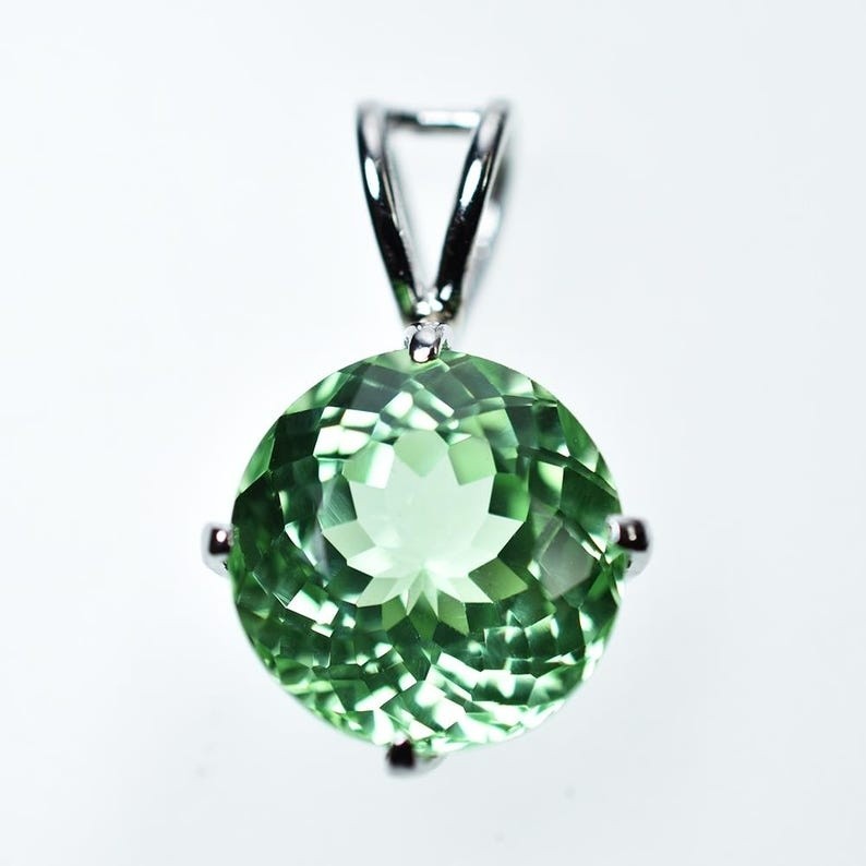 Natural Green Sapphire Pendant 27.65 Ct 925 Sterling Silver Gift Her