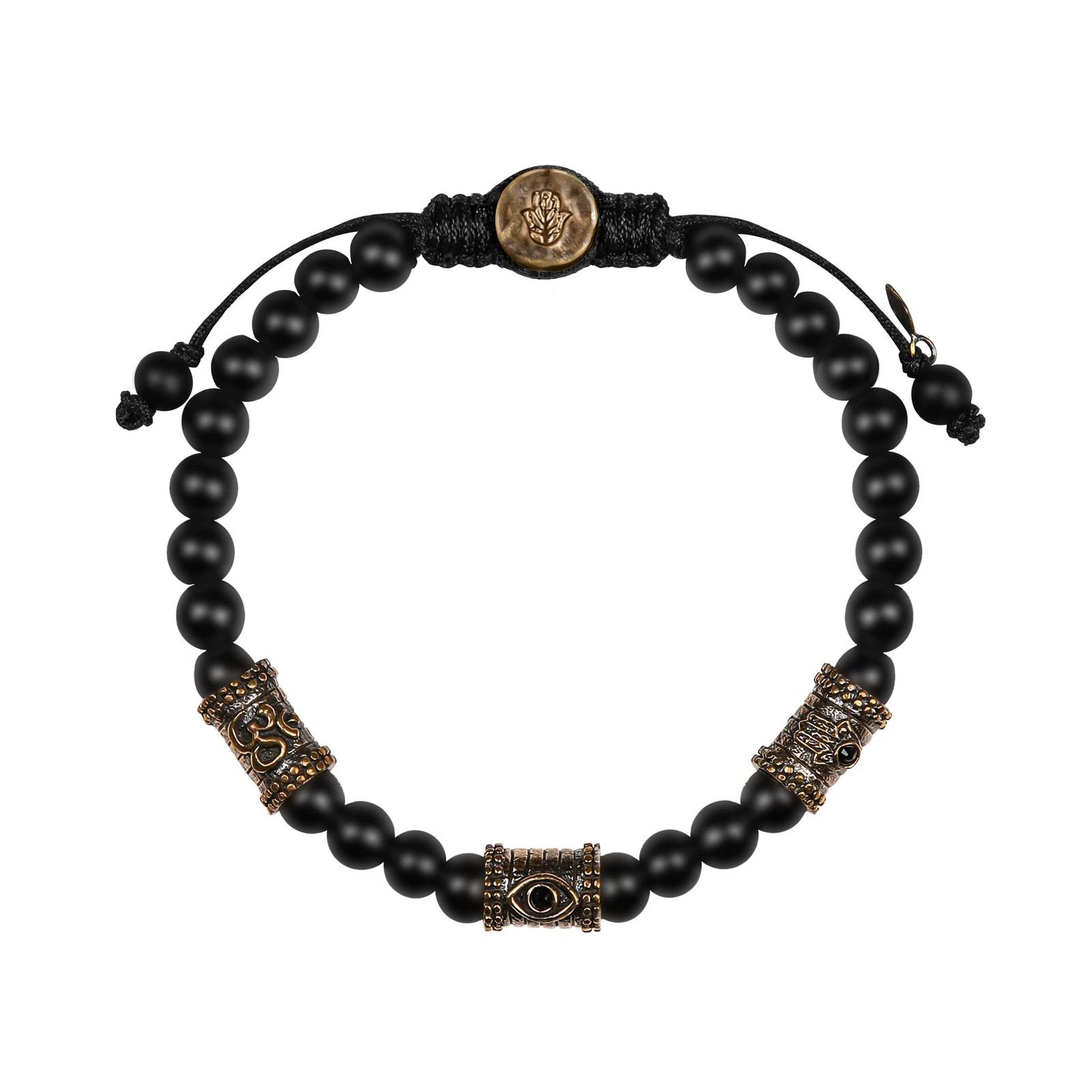 KARMA AND LUCK – Grounding Force – Triple Protection (Om, Hamsa & Evil Eye) S…