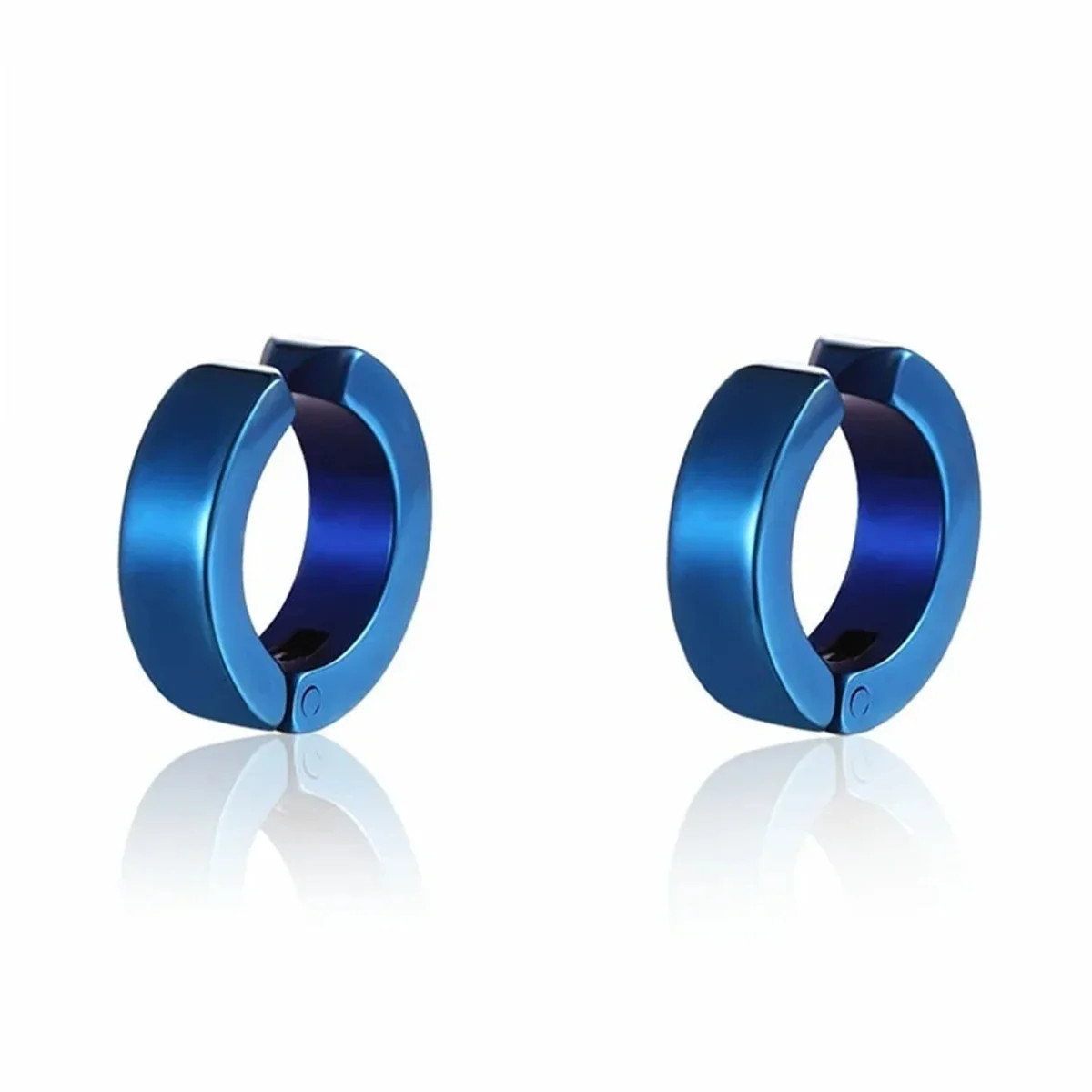 2Pcs 316L Fashion Stainless Steel Cuff Earring, Non Piercing Hoop Earring Clip o