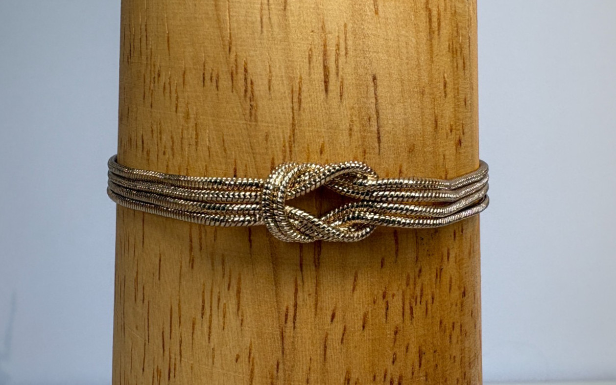 Banana Republic Goldtone Multi Four Strand Infinity Bracelet NWT