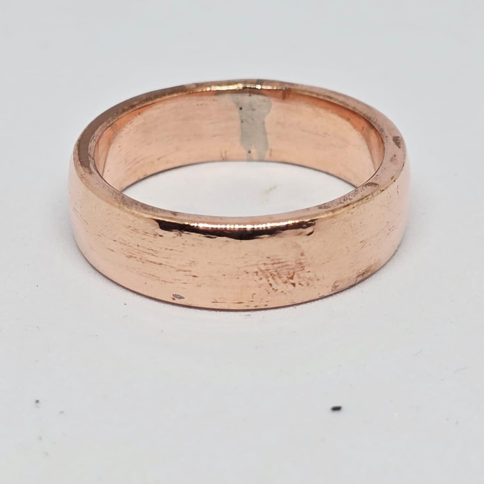 Solid Pure Copper Minimalist Healing Ring, Handmade, Unisex, Plain Band