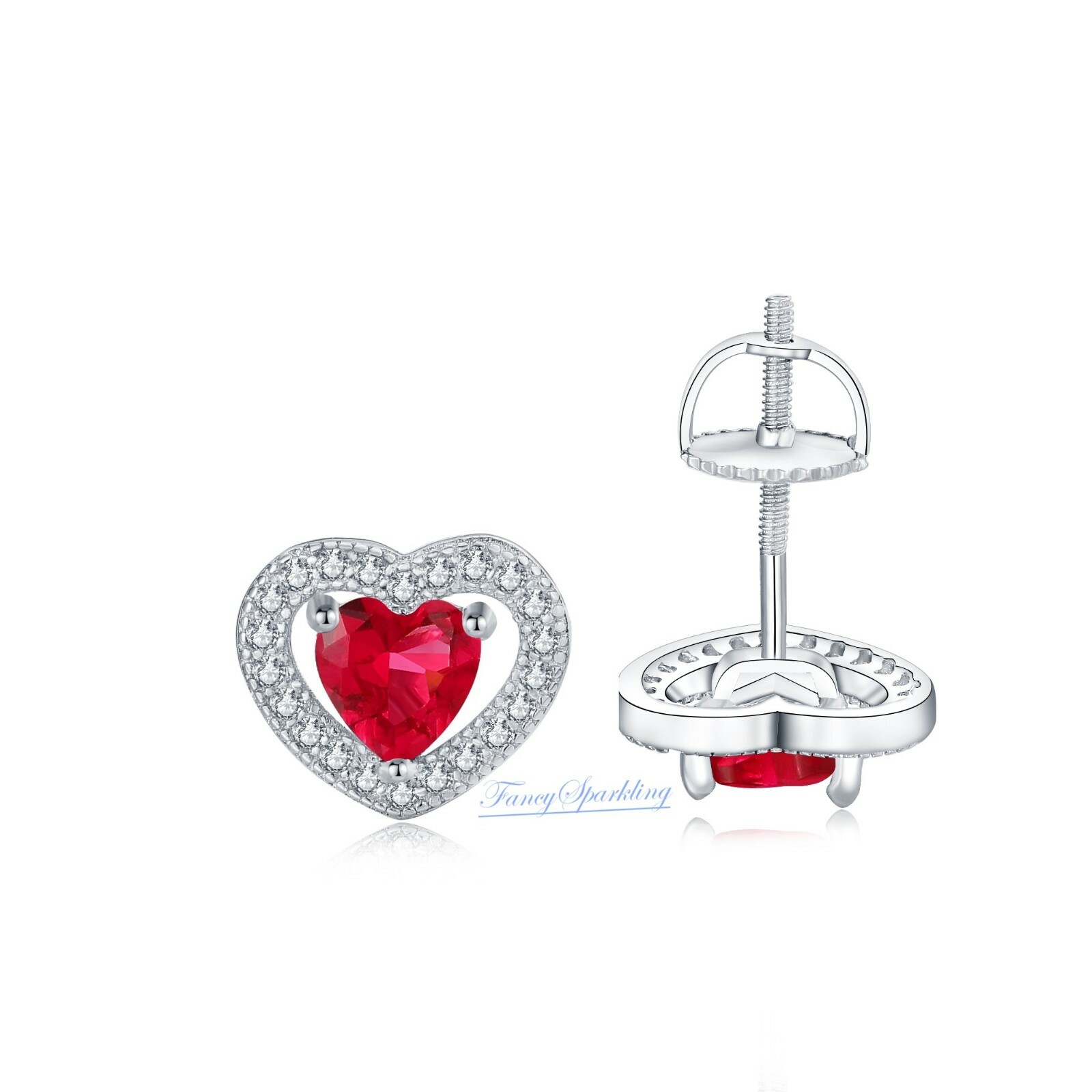 2 Ct Halo Earrings Women Earrings Simulated Diamond 14K Gold Plated Solid Silver
