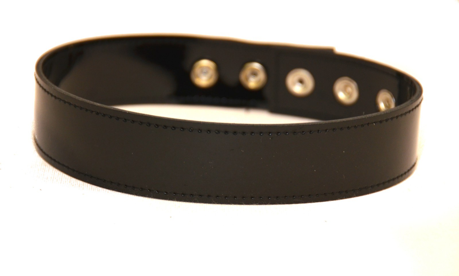 1″ Wide Patent Leather Arm Band Single Row Fetish BDSM Freddy Queen