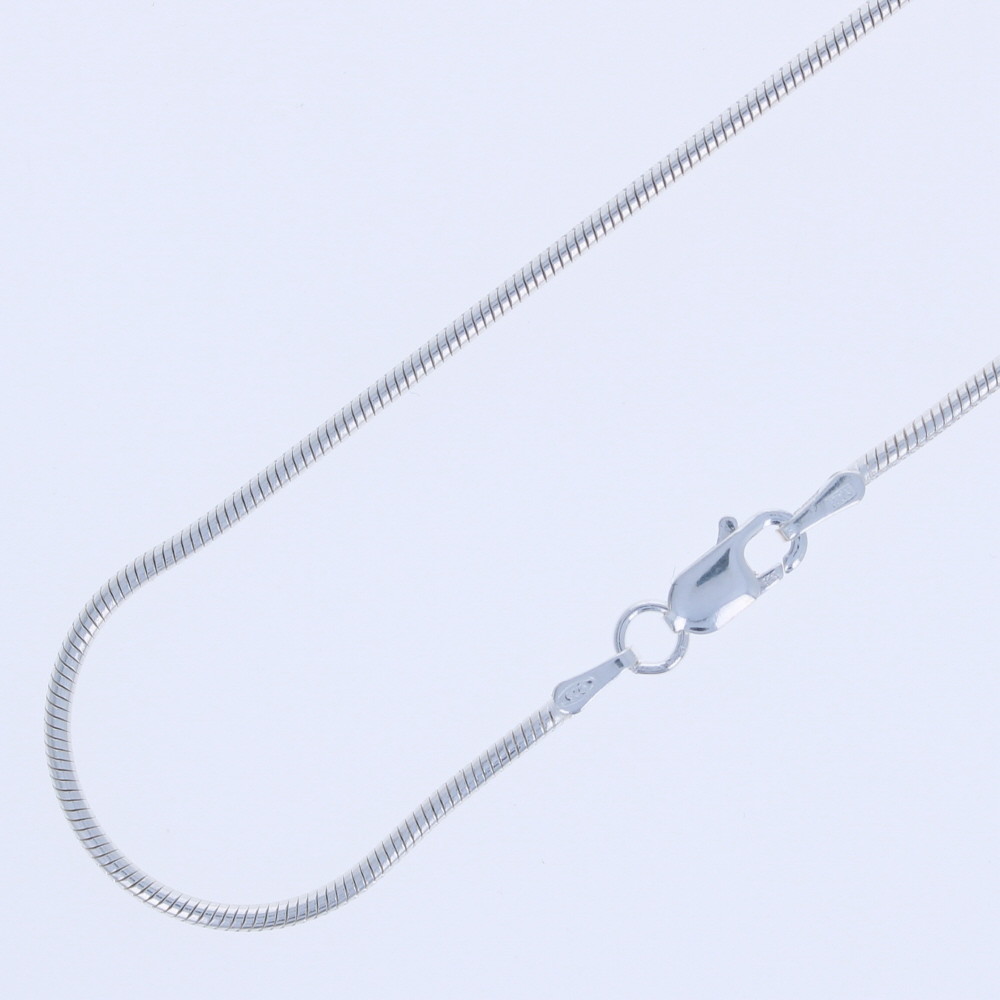 .925 Sterling Silver, Snake Chains. 1.5mm Wholesale:14″,16″,18″,20″,22″,24″,30″