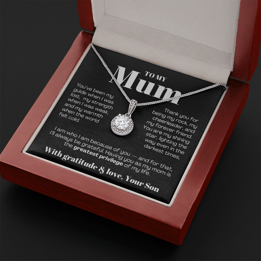 To My MOM necklace Mother’s day Birthday christmas heartfelt Gift from son