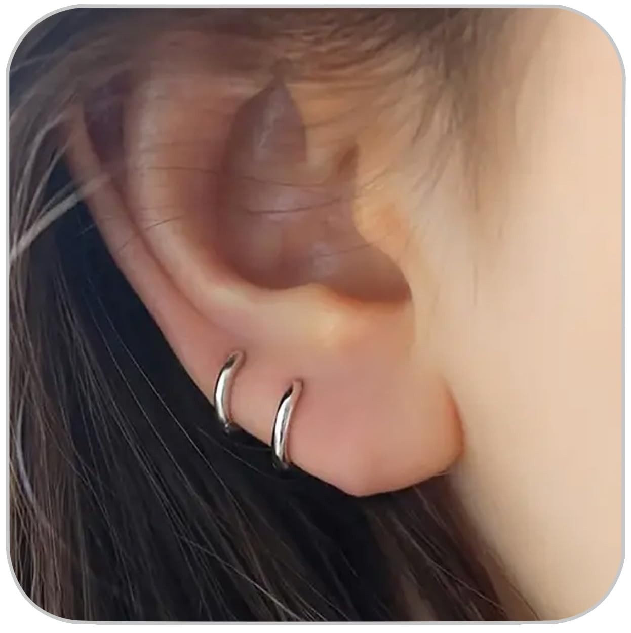 Elegant 6mm Hypoallergenic Small Hoop Earrings – Perfect for Cartilage and Lobe