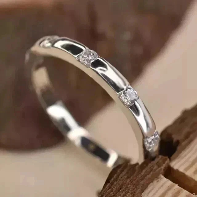 0.50Ct Round Cut Lab-Created Diamond Eternity Band Ring In 14K White Gold Plated