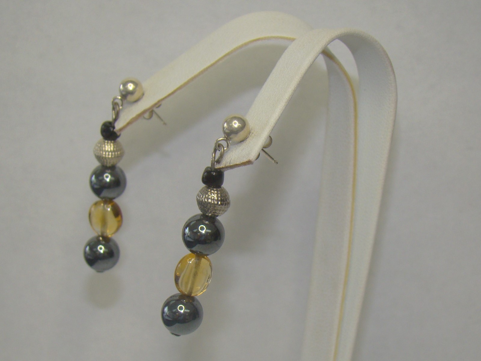 Sterling Silver 1 11/16″ Beaded Stud Earrings – 7.3 Grams, Item# P668