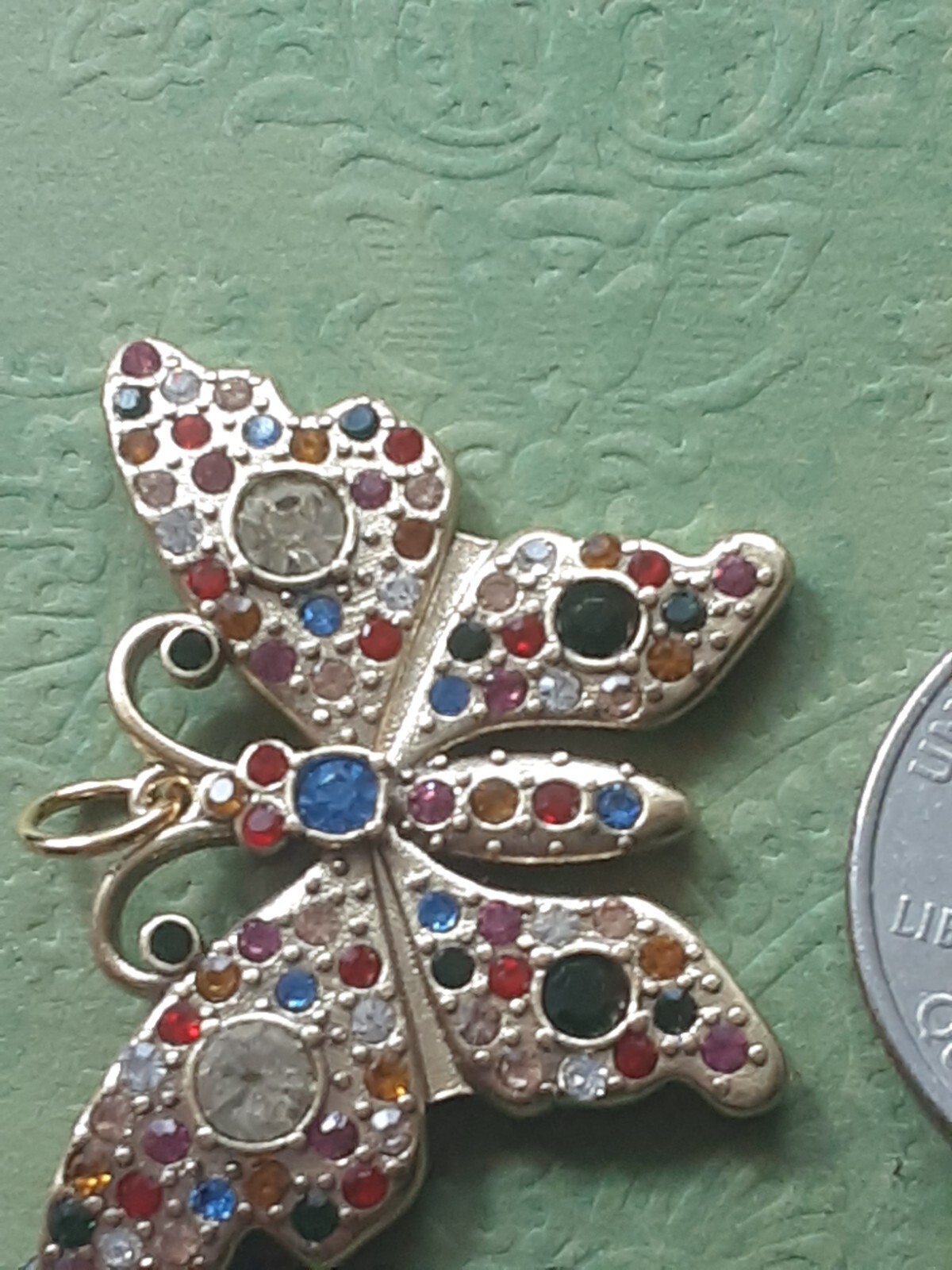100% Gucci Pendant butterfly