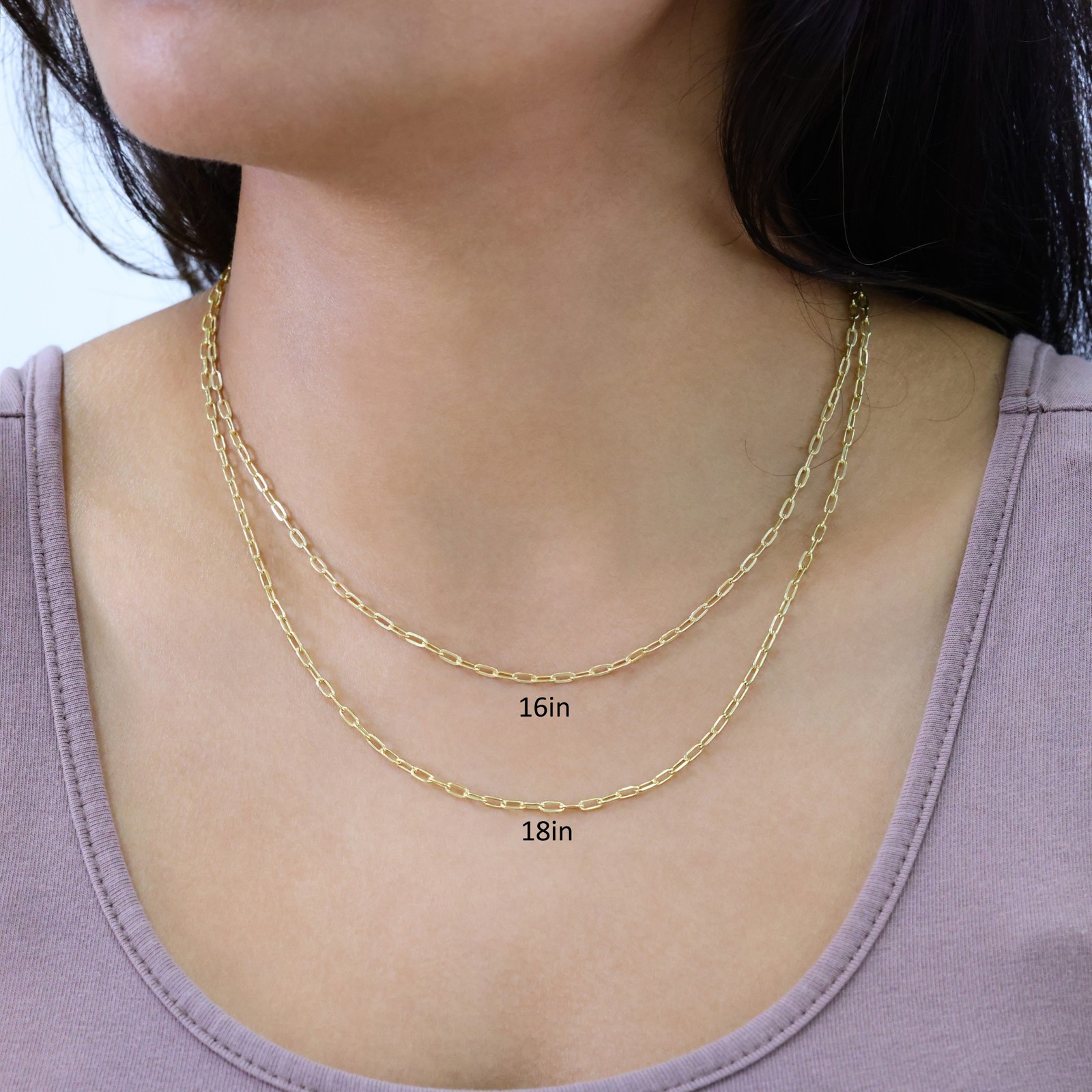 10k Yellow Gold Paperclip 2mm-9mm Chain Cable Rolo Necklace Mens Womens 16″-30″