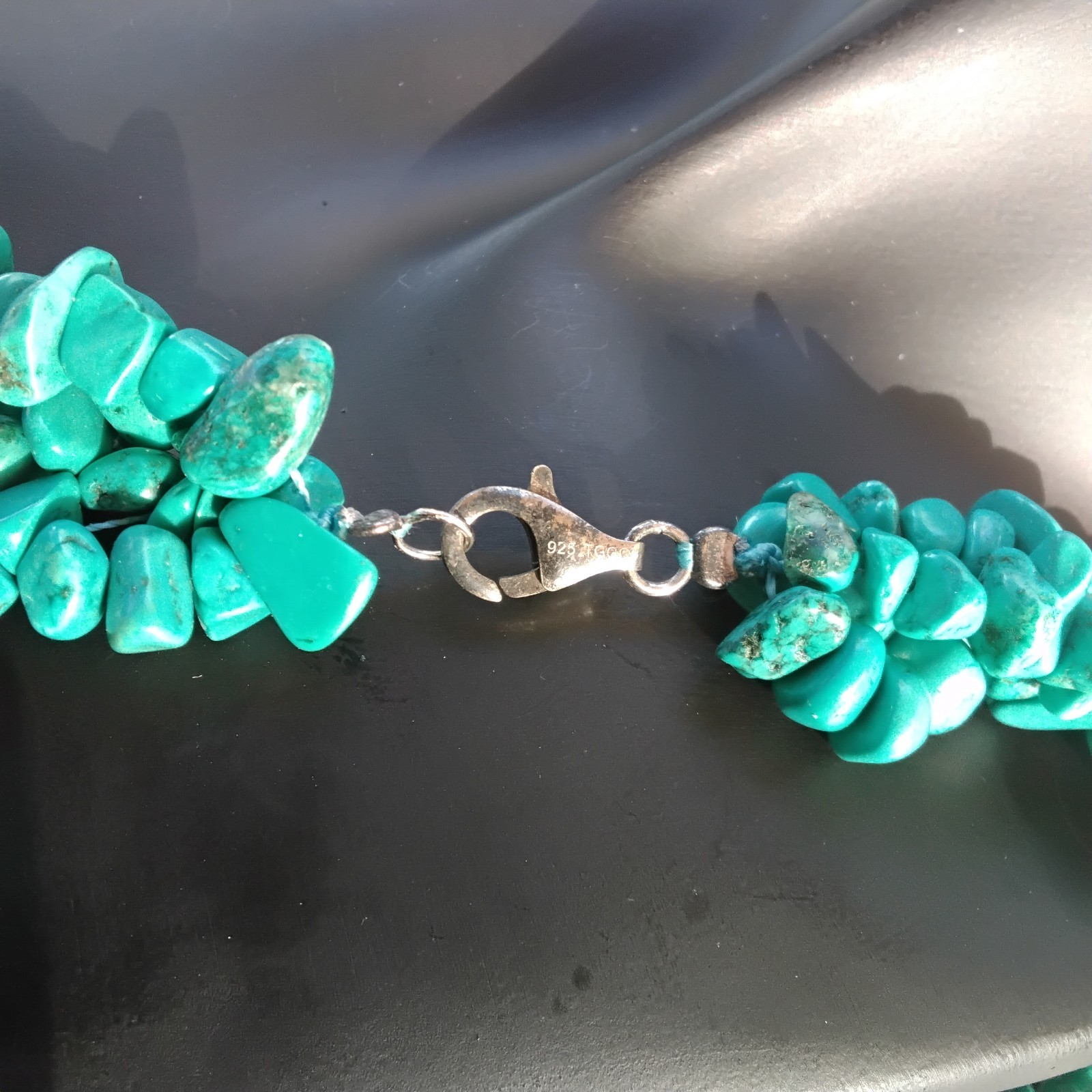 Multistrand strand turquoise magnesite beaded Necklace