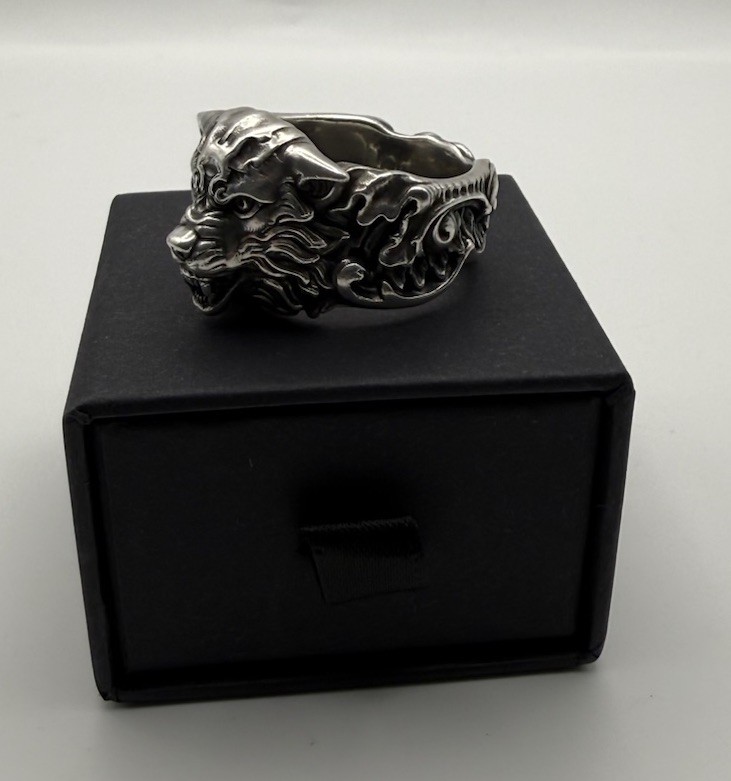 Volstead X Apothecary 87 Sterling Silver Wolf Ring 925 Alpha Male – Z 21.8mm