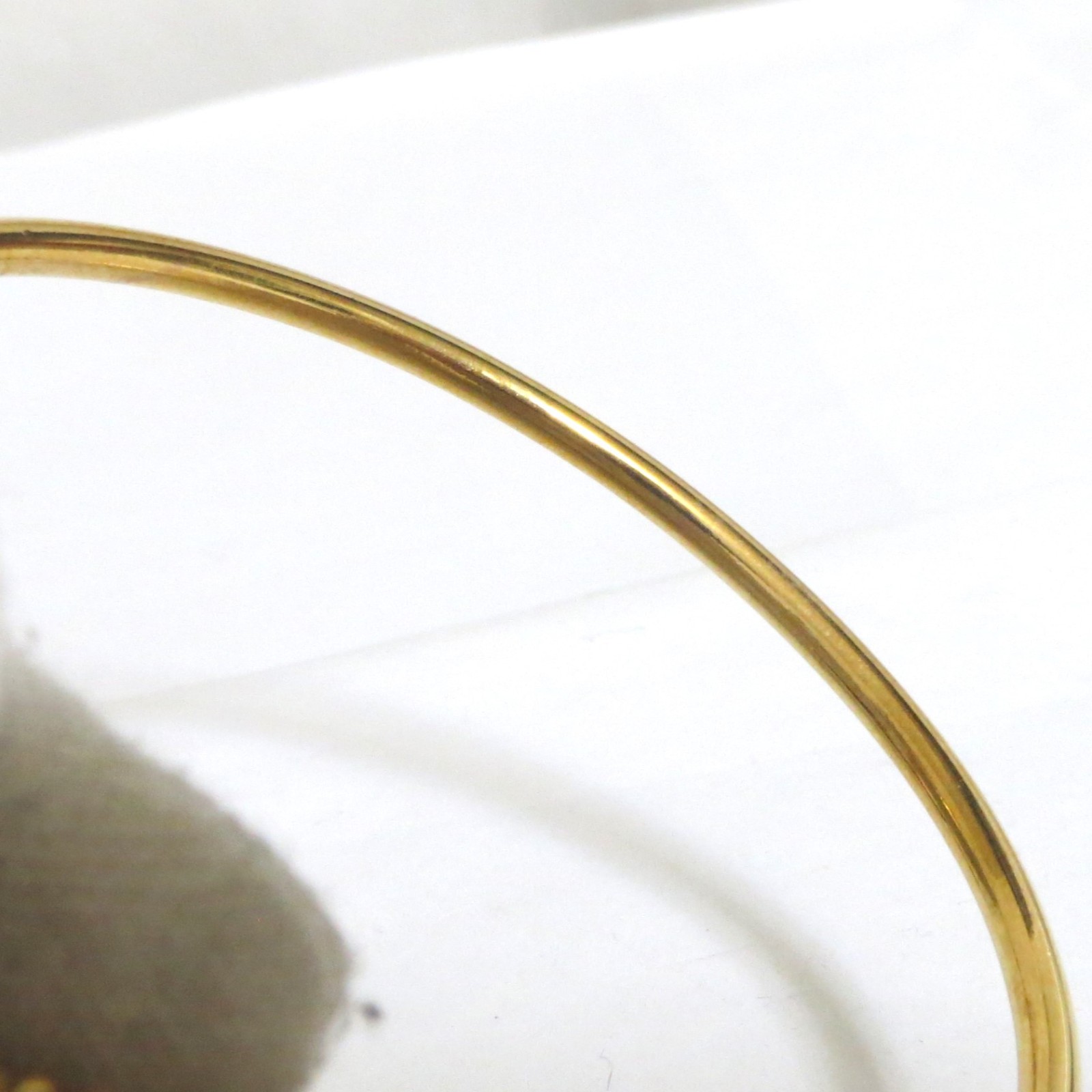 Auth Rare Salvatore Ferragamo Dolphin Bangle Bracelet Goldtone Metal 19.5cm/7.67
