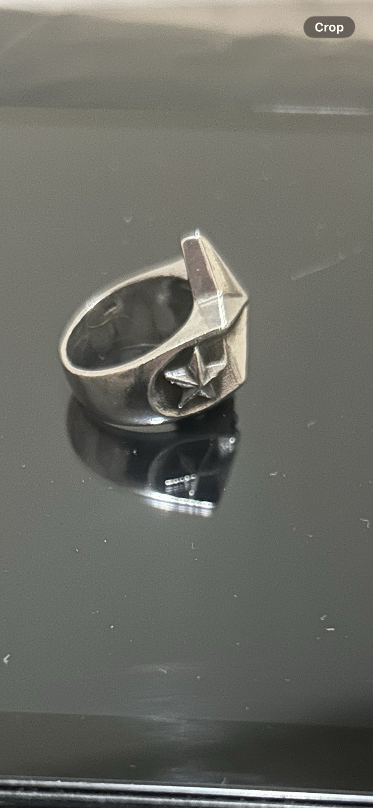King Baby Studio Star Signet Pinky Ring Size 7 Silver No Stone