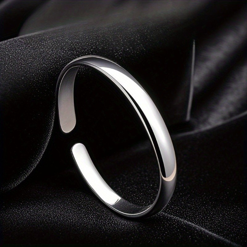 Women’s Adjustable Bracelet Fashion Open Cuff Bangle Silvery Copper Jewelry