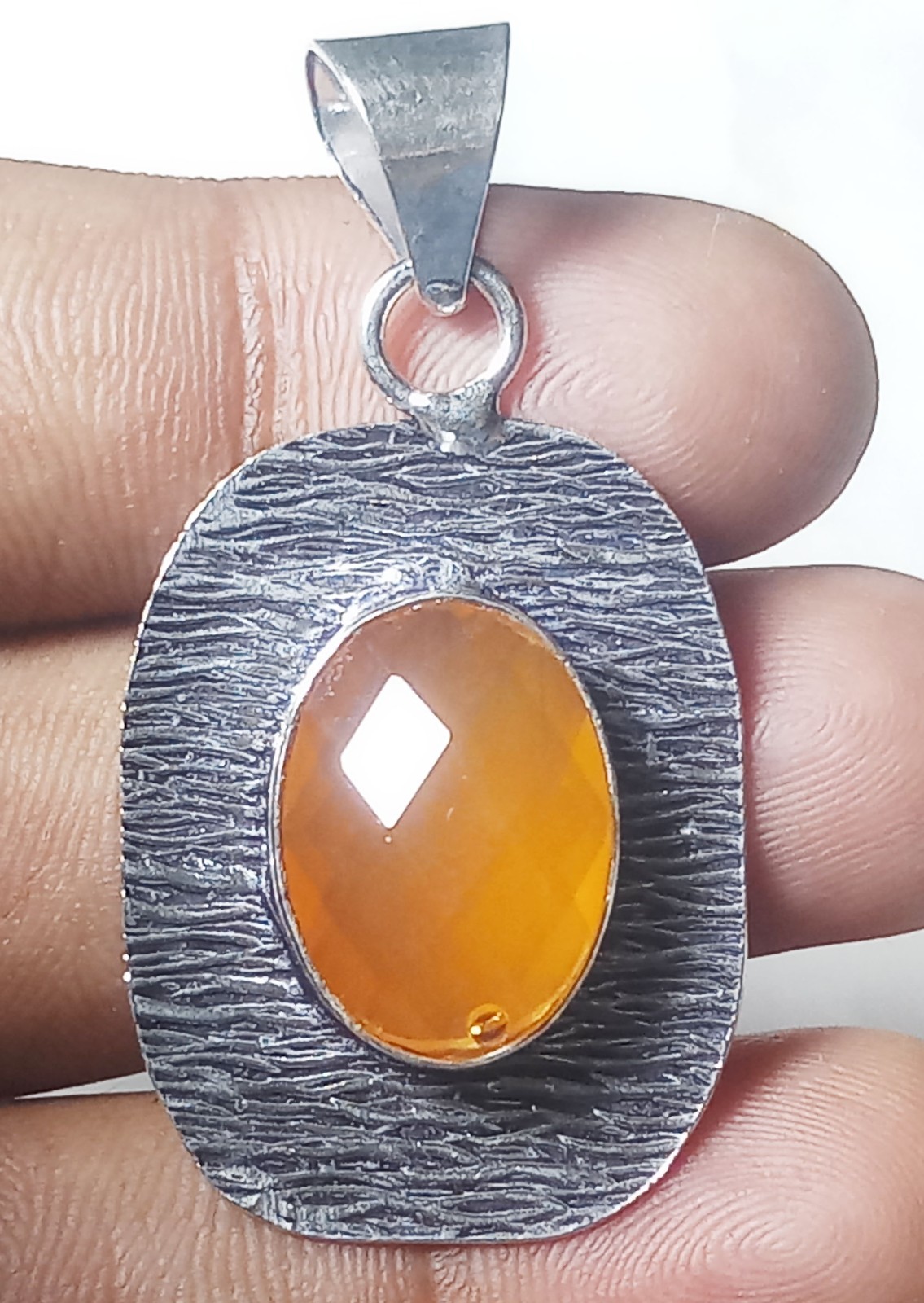 Hydro Onyx Oval Shape Gemstone Handmade Pandant Jewelry Pandant Size 1.5 Inches