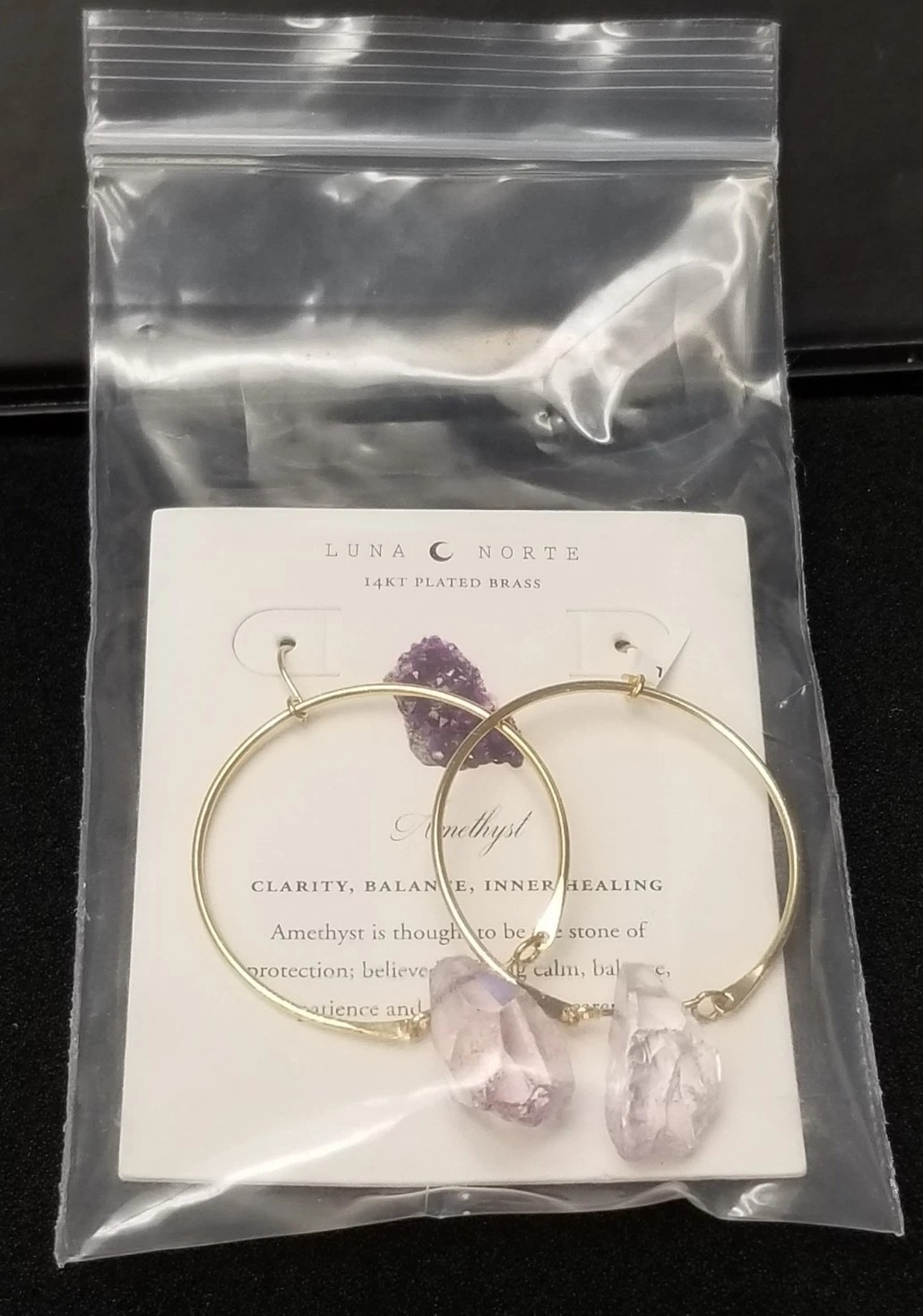 Luna Norte 14k Gold Plated Brass Earrings Jewelry