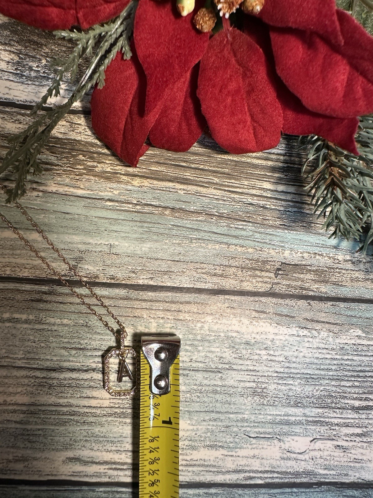 NEW Baublebar Necklace Initial in Crystal Frame 17” Gold Pavé: Choose Letter
