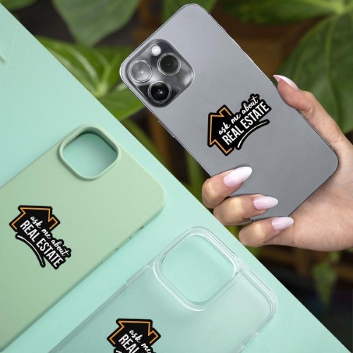 Ask Me About Sticker 3-Pack, Waterproof Vinyl Decals for Laptop Water Bottle Pho