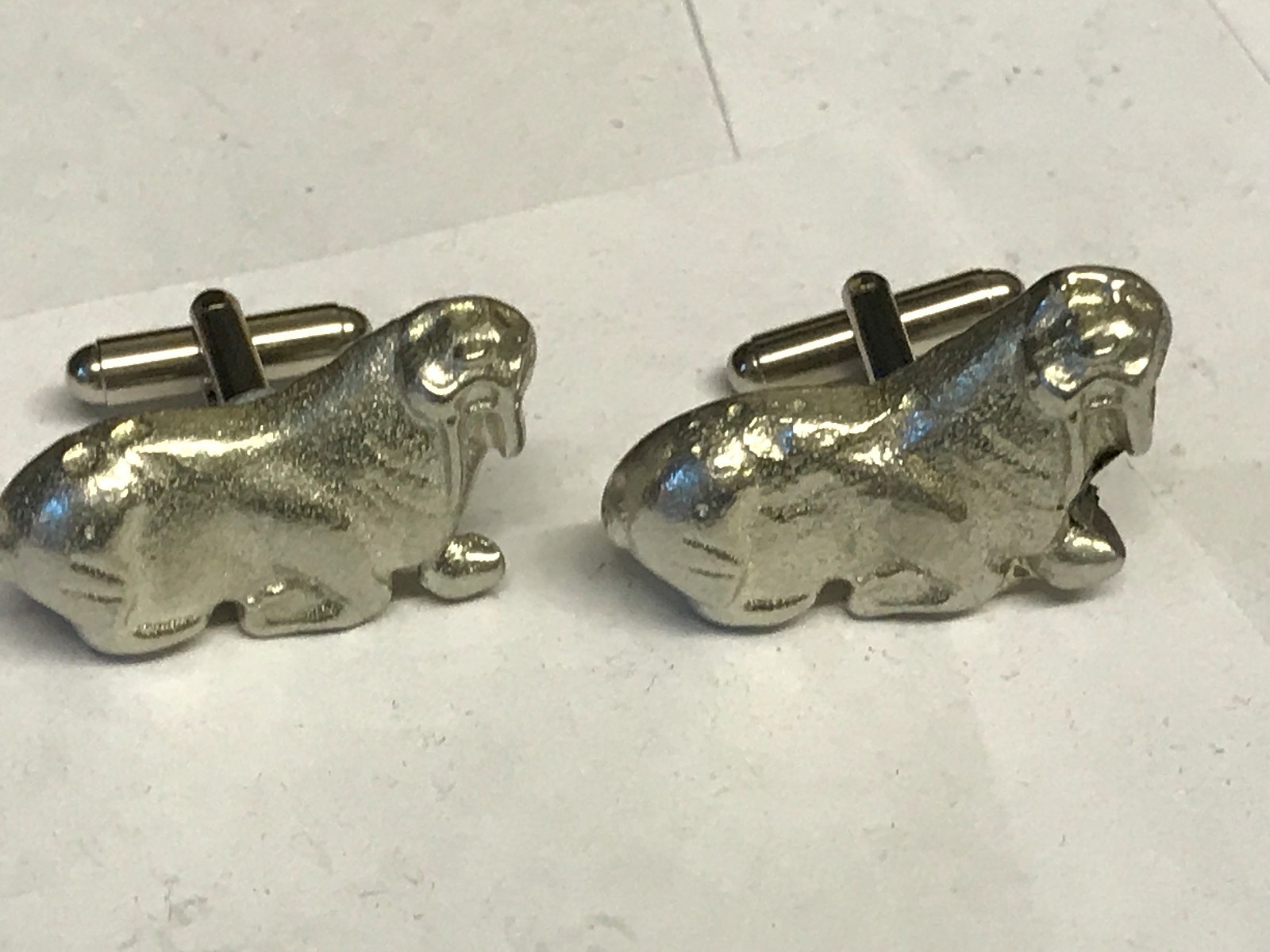 Walrus TG179 Cufflinks Made From English Modern Pewter