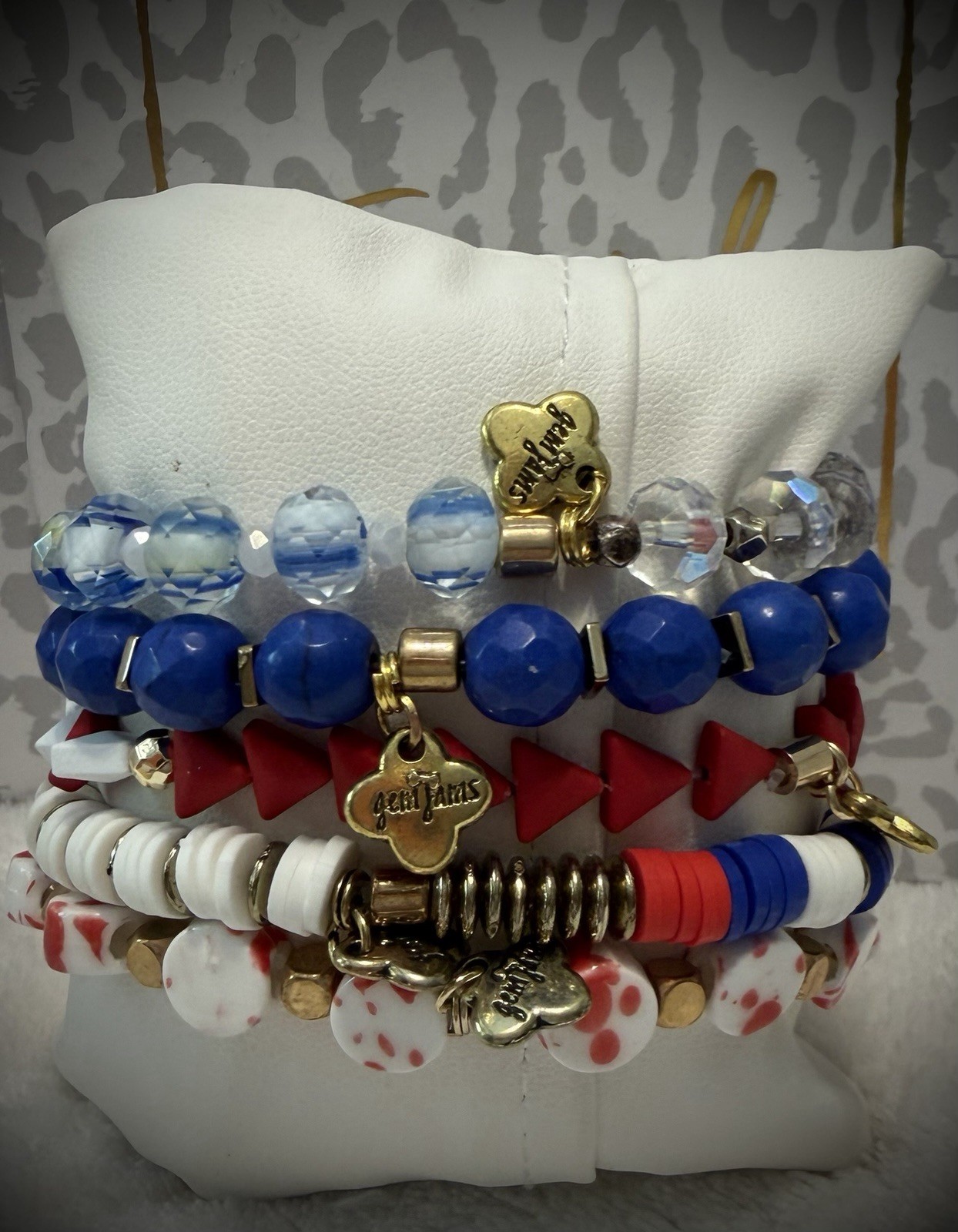 New ERIMISH Bracelets 5 pc – Red, White & Blue Custom Regular, Kids or Extended