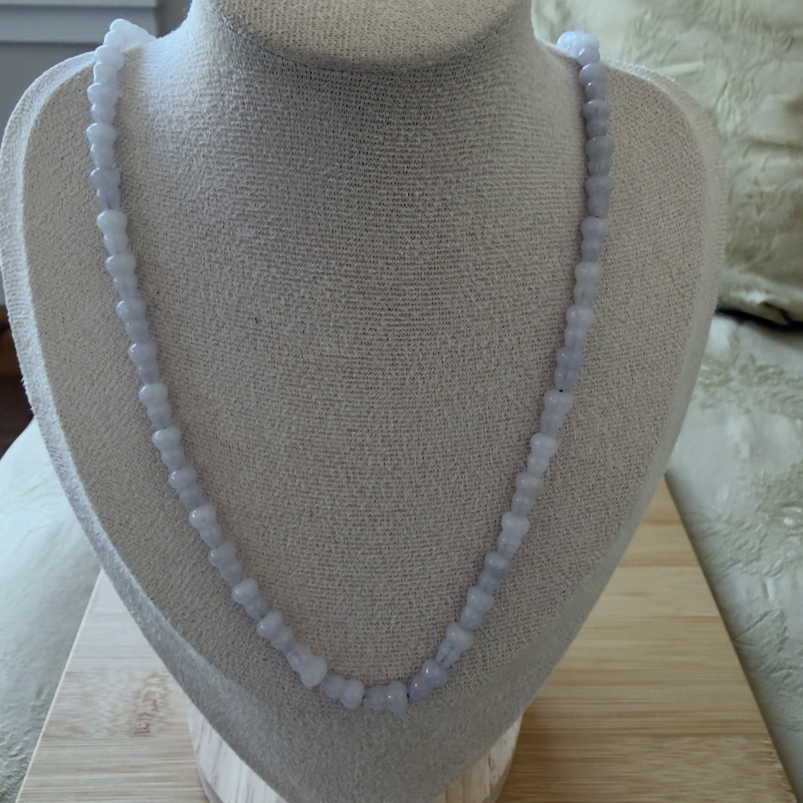 Certified Grade A Burma Jade Hulu Beads Necklace