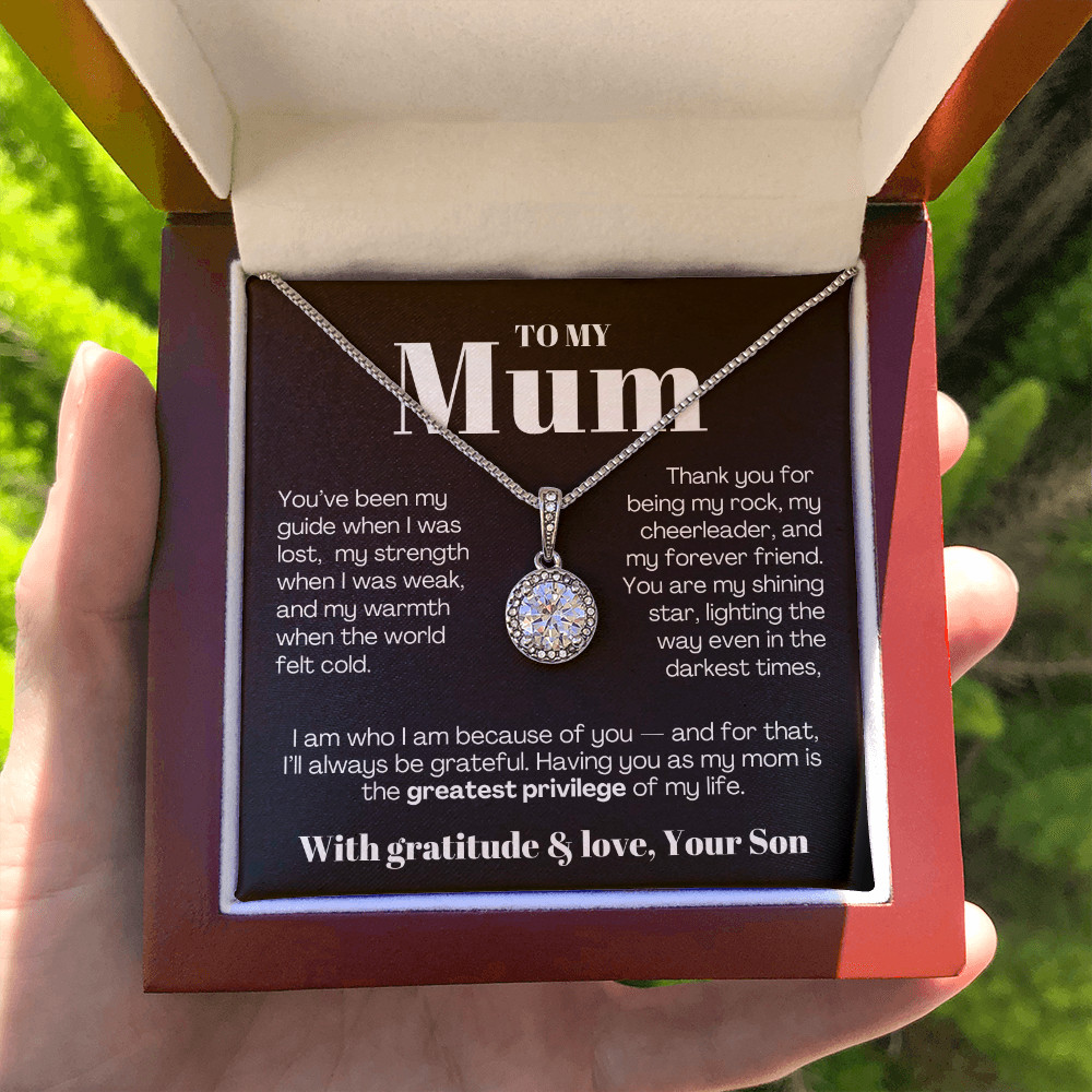 To My MOM necklace Mother’s day Birthday christmas heartfelt Gift from son