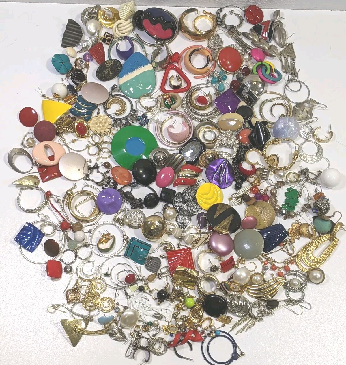 Single Unmatched Earrings Pierce Clip Screw All Vintage Some Branded Lot 250+