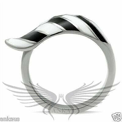 Elegant Design Epoxy Layered Fashion Ring No Stone 5 6 7 8 9 10 Tk225
