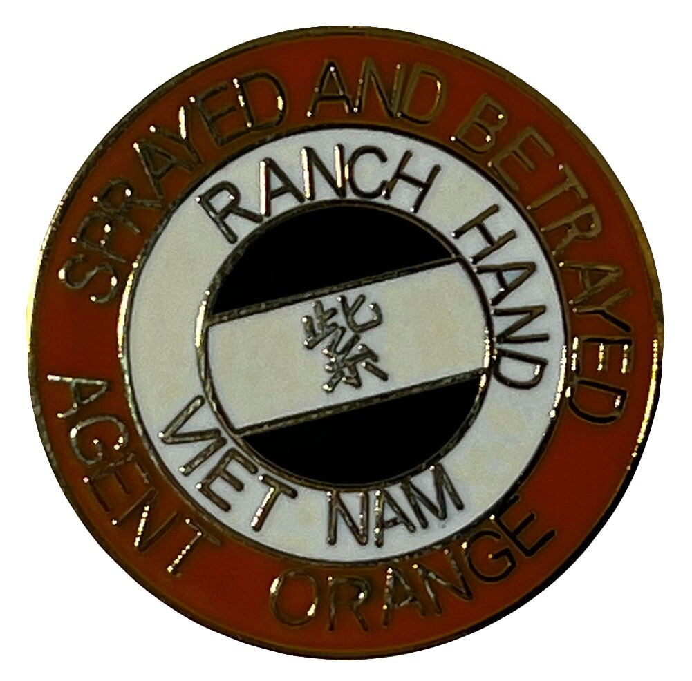 Sprayed And Betrayed Agent Orange Ranch Hand Vietnam Hat Lapel Pin