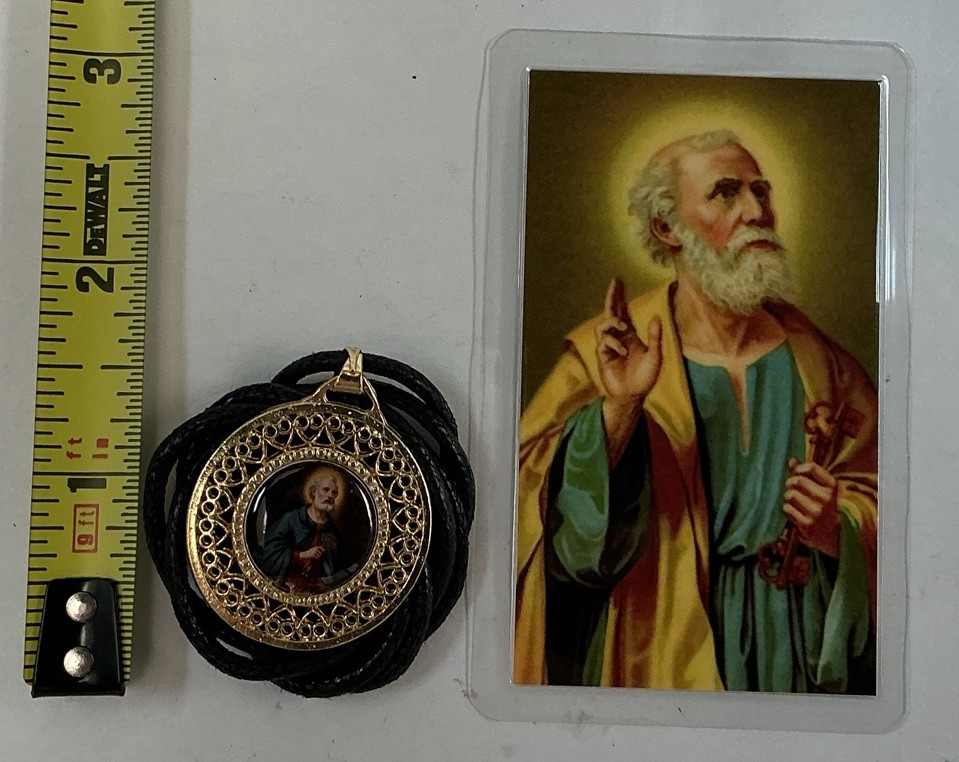 MEDAL OF SAINT PETER , MEDALLA DE SA PEDRO , MIRACULOUS,FAVOR