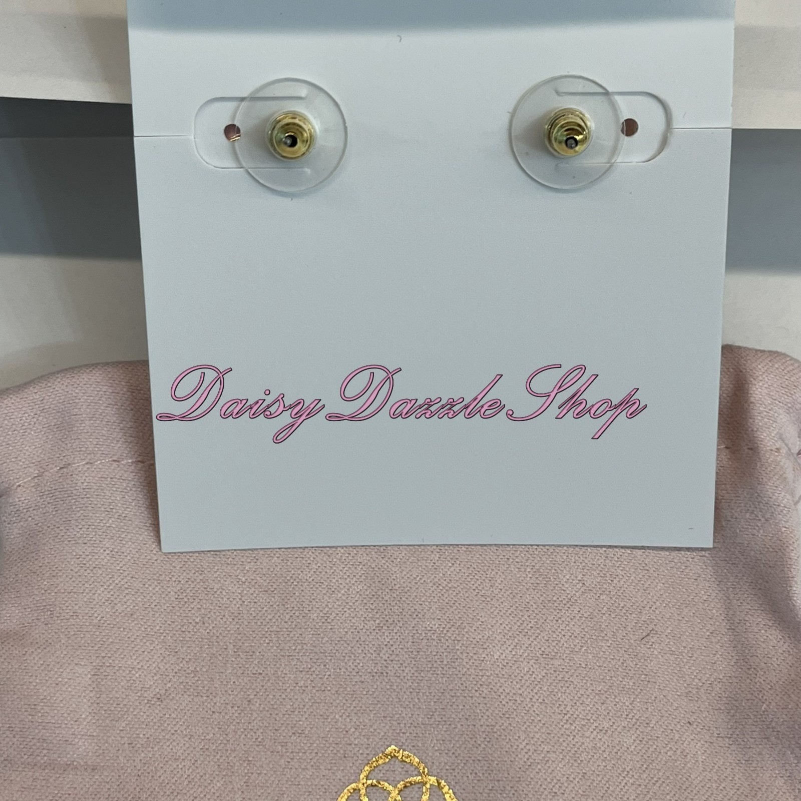 ✨🎀NEW Kendra Scott x LoveShackFancy Pink Bow Gold Stud Earrings🎀✨