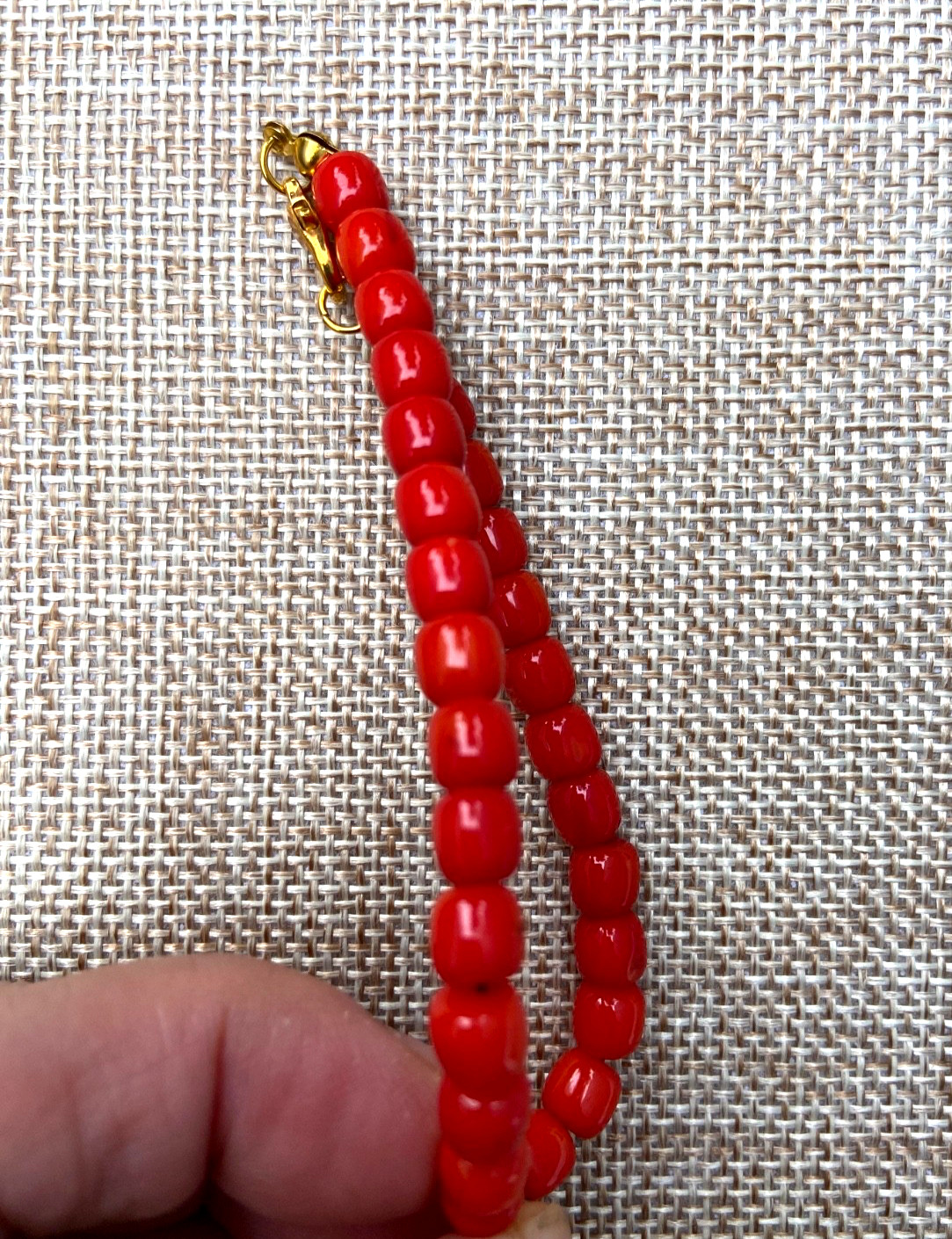 Natural Red Coral bracelet – 6mm in 7 inches and 11.3gm