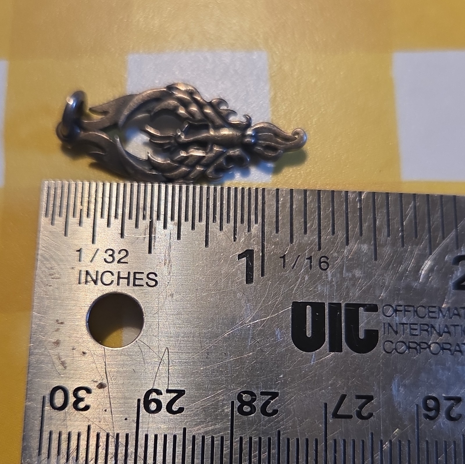 Sterling Silver Phoenix Pendant Double Sided Charm
