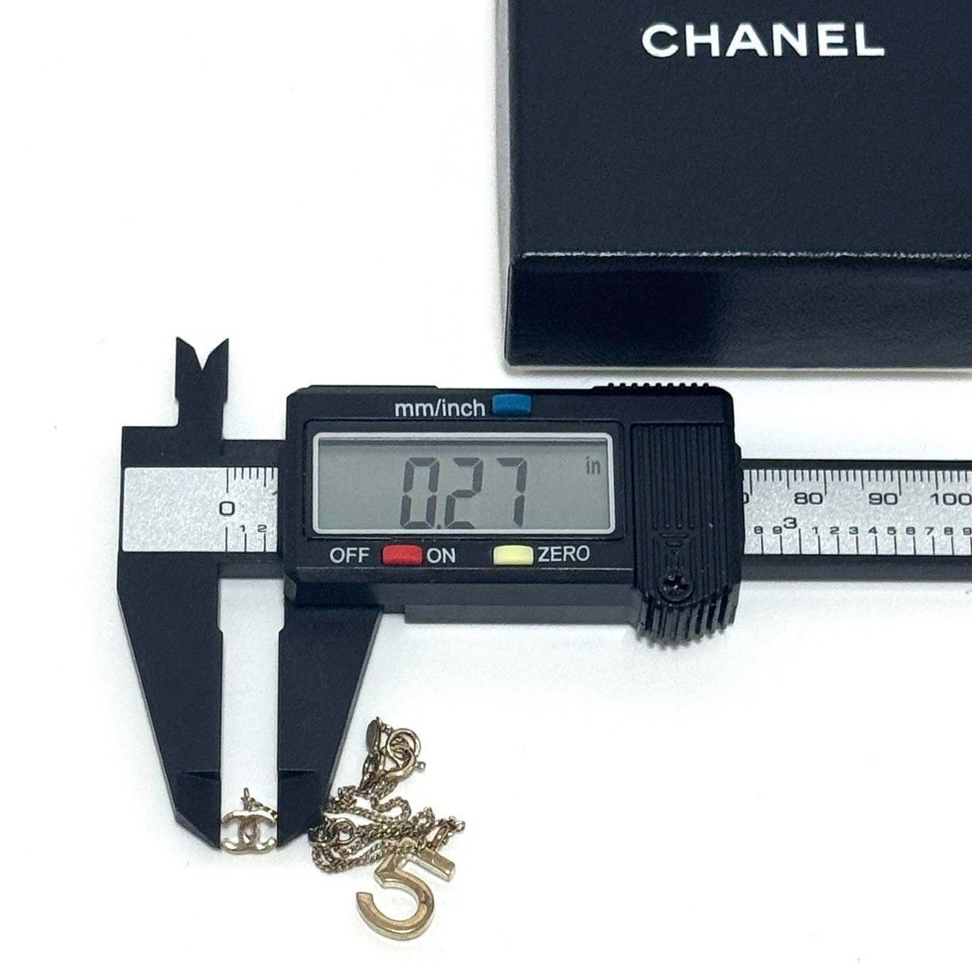 CHANEL 05A No.5 Coco Mark CC logo Bracelet Silver Accessory Authentic JAPAN
