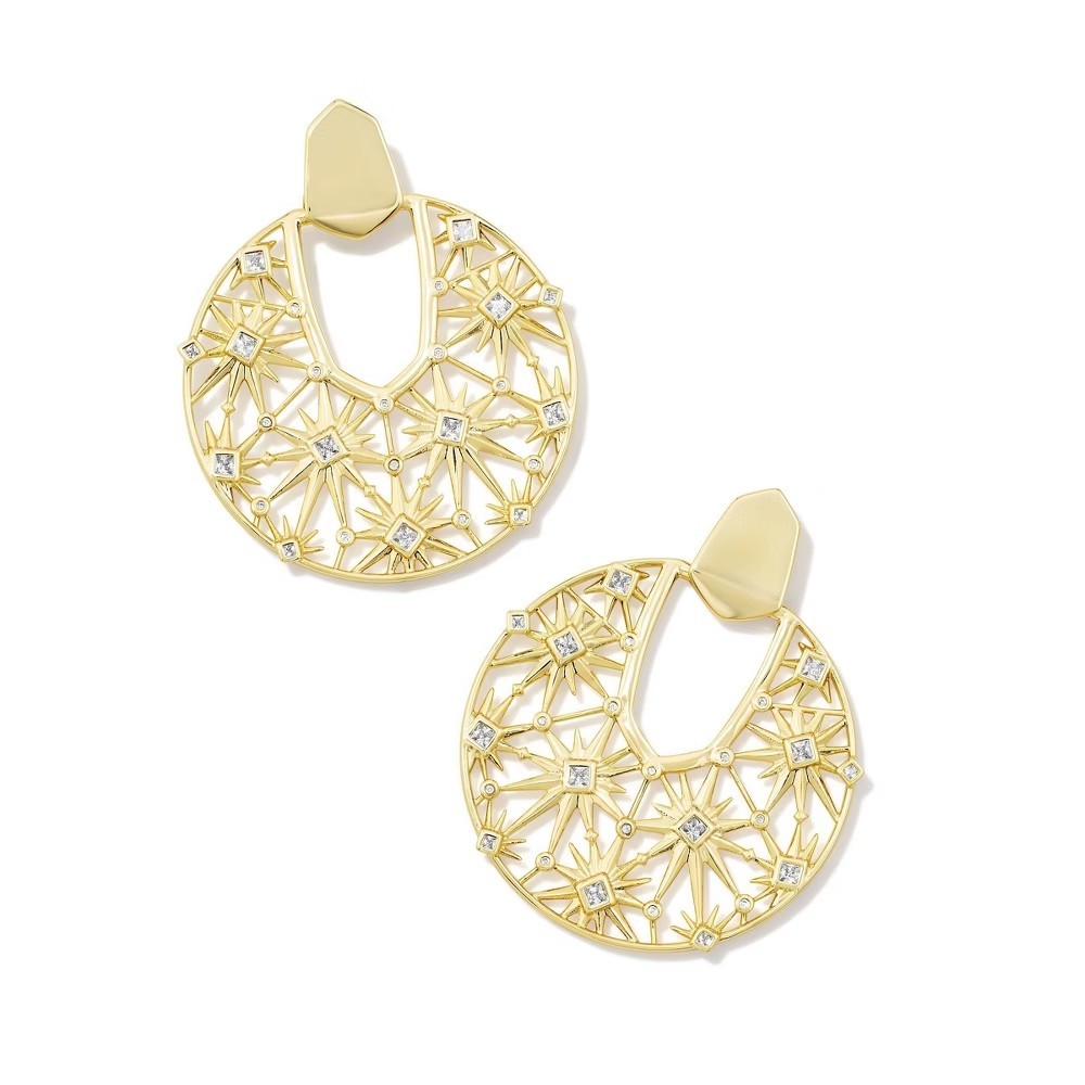 Kendra Scott 14K Gold over Brass Nova Statement Earrings *NWT* (Retired Style)