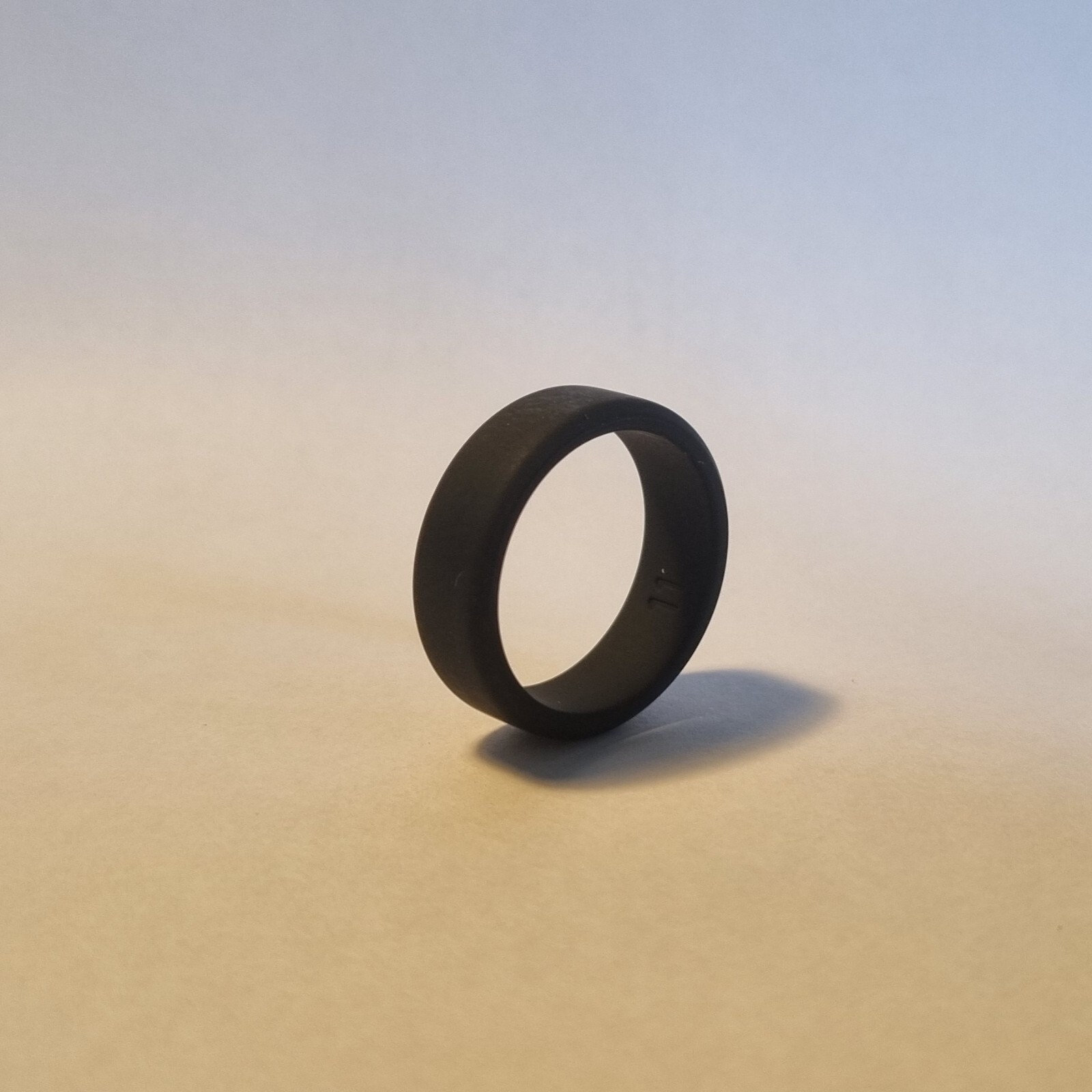 Premium Silicone Matte Bevelled Ring- Sport, Gym, Safety, Military- Size 7-14
