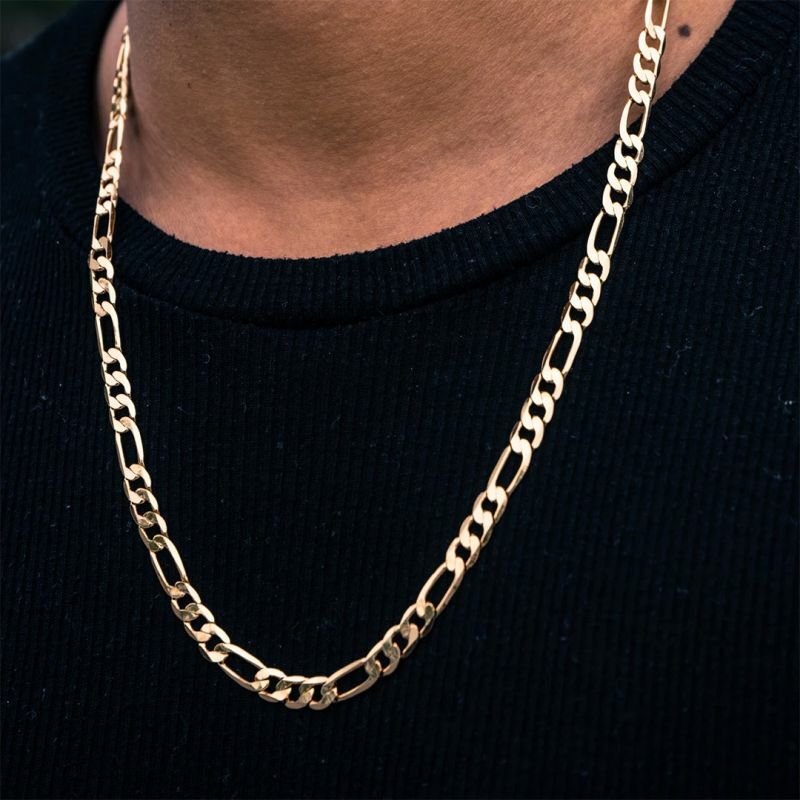 Hip Hop Fashion 3.5mm~12mm 8″, 20″, 24″, 30″ Figaro Chain Bracelet Necklace