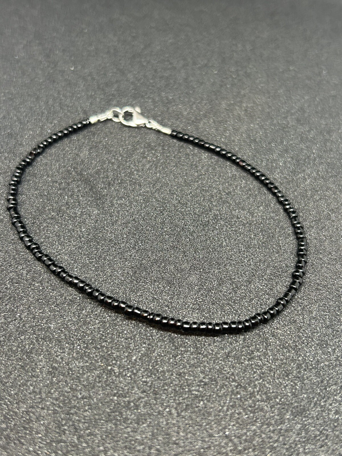 Ankle Bracelet Women Anklet Black Beaded Beach Jewelry Seed Bead Ankle Bracelet