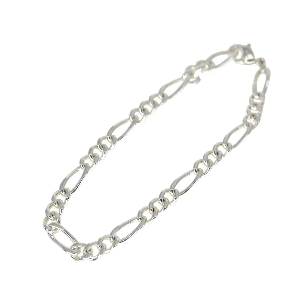 4℃ SV925 Silver Bracelet Unisex Design Silver 19.5cm Used