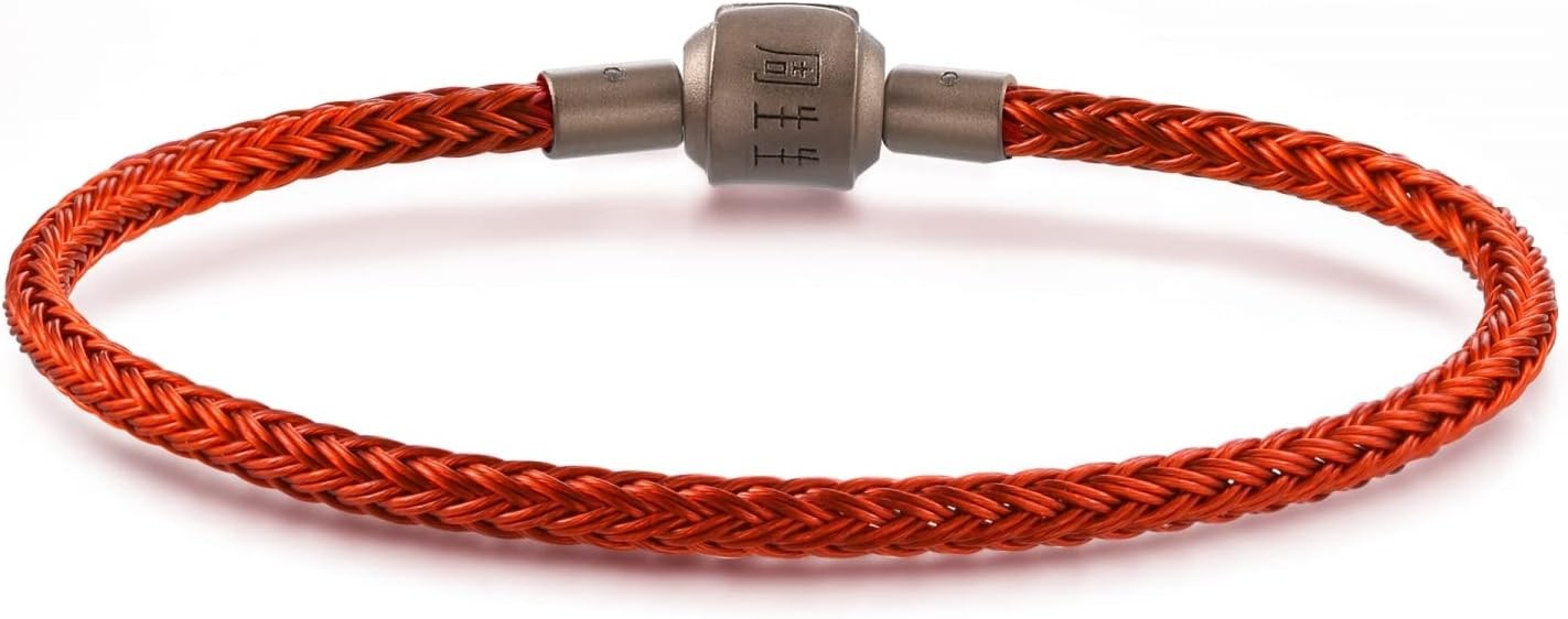 CHOW SANG SANG Stainless Steel Red Charm Bracelet for Women 15/ 17 / 19/21cm