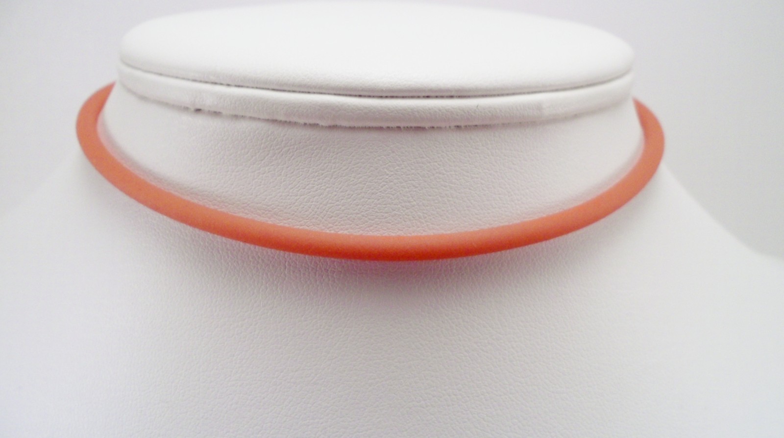 3mm Rubber cord Necklace You pick length & color sterling silver USA SELLER