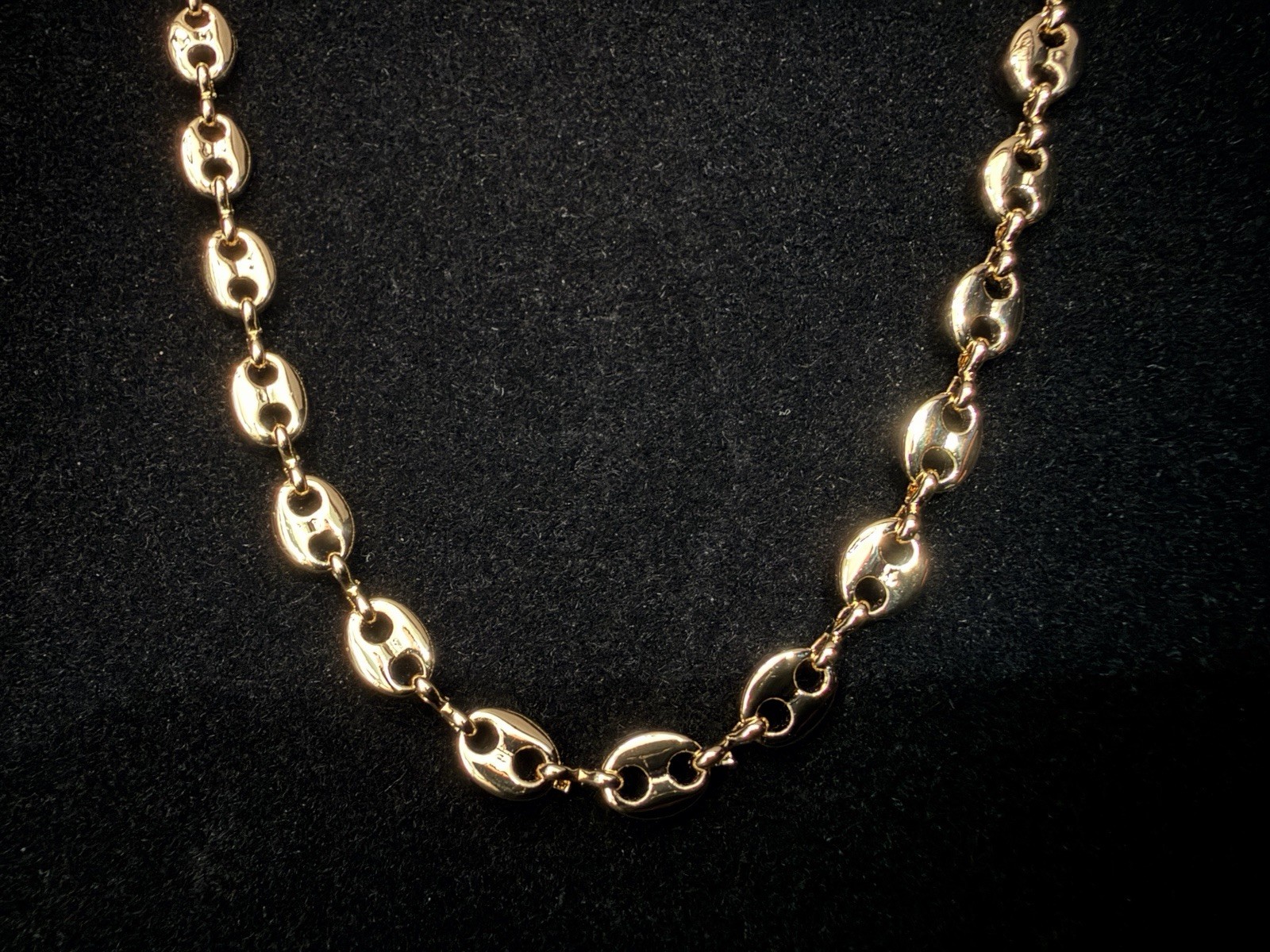 Puffed Mariner 20in 5.5MM Necklace Brand New Gold Finish. Elegant